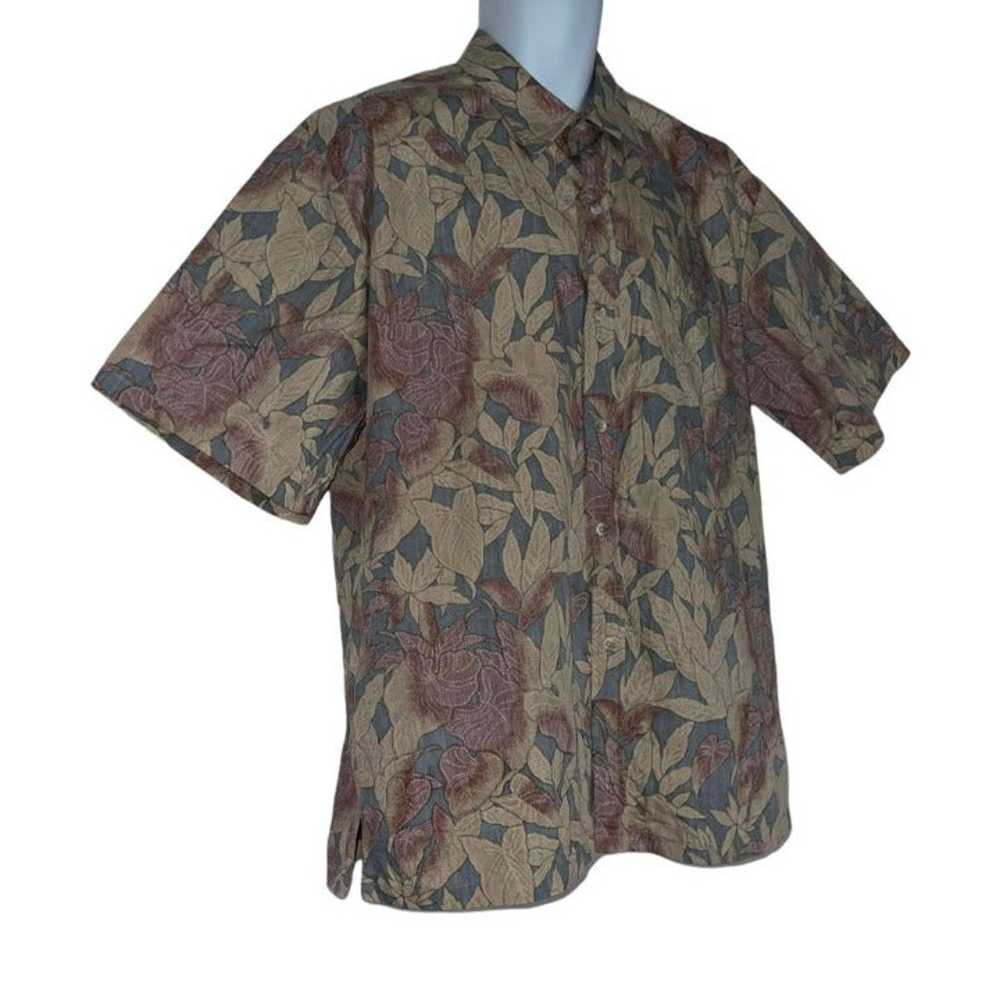 Vintage Cooke Street Shirt Mens XL Aloha Blue Tan… - image 4