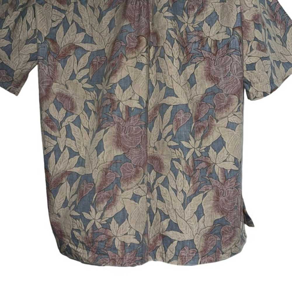 Vintage Cooke Street Shirt Mens XL Aloha Blue Tan… - image 8