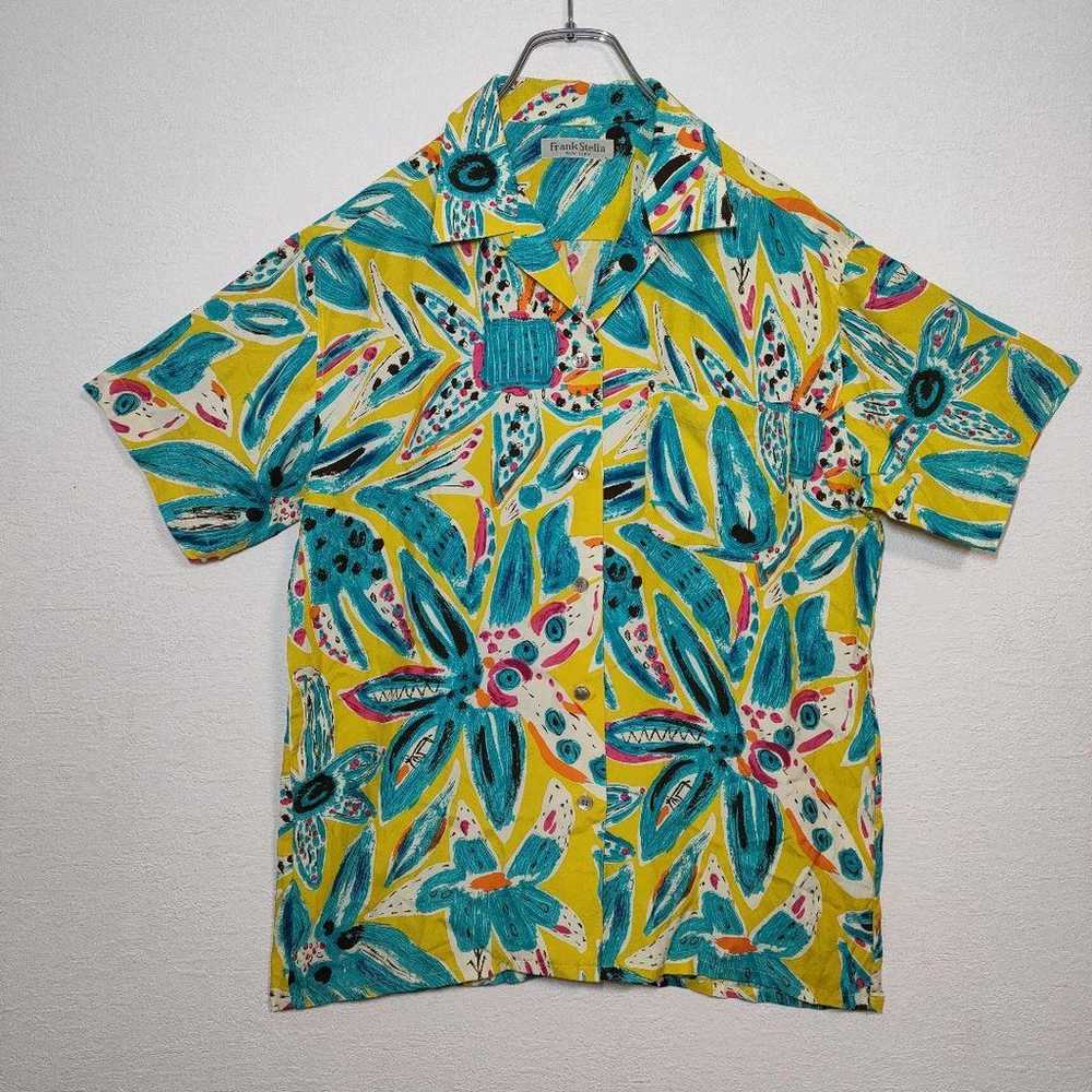 Aloha shirt art design vintage floral leaf patter… - image 2