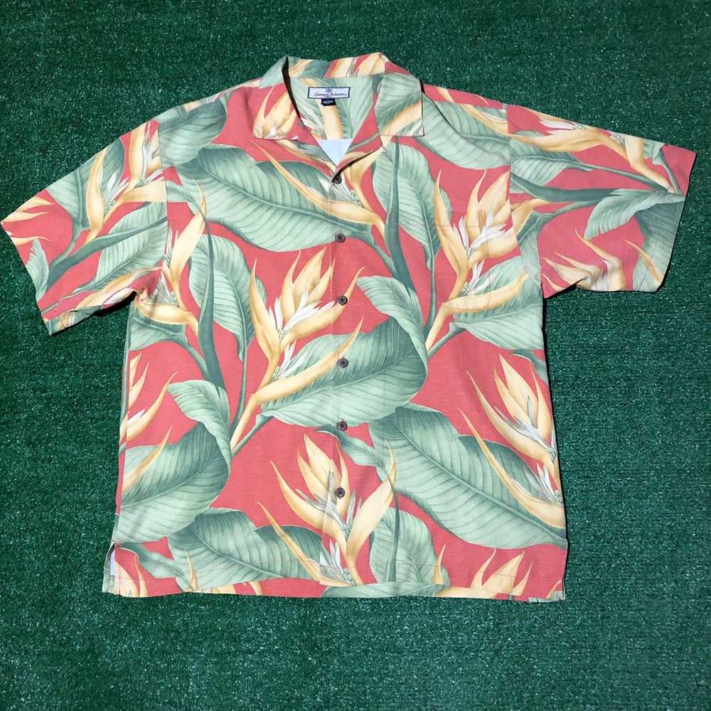 Vintage Tommy Bahama Hawaiian button up shirt siz… - image 1