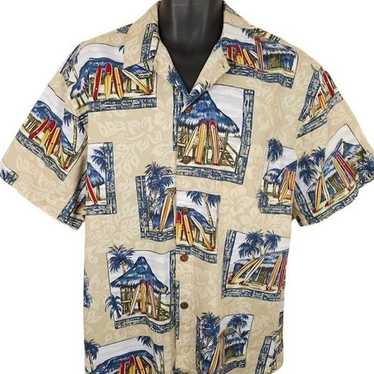 Vintage Hilo Hattie Hawaiian Shirt Mens Size Large