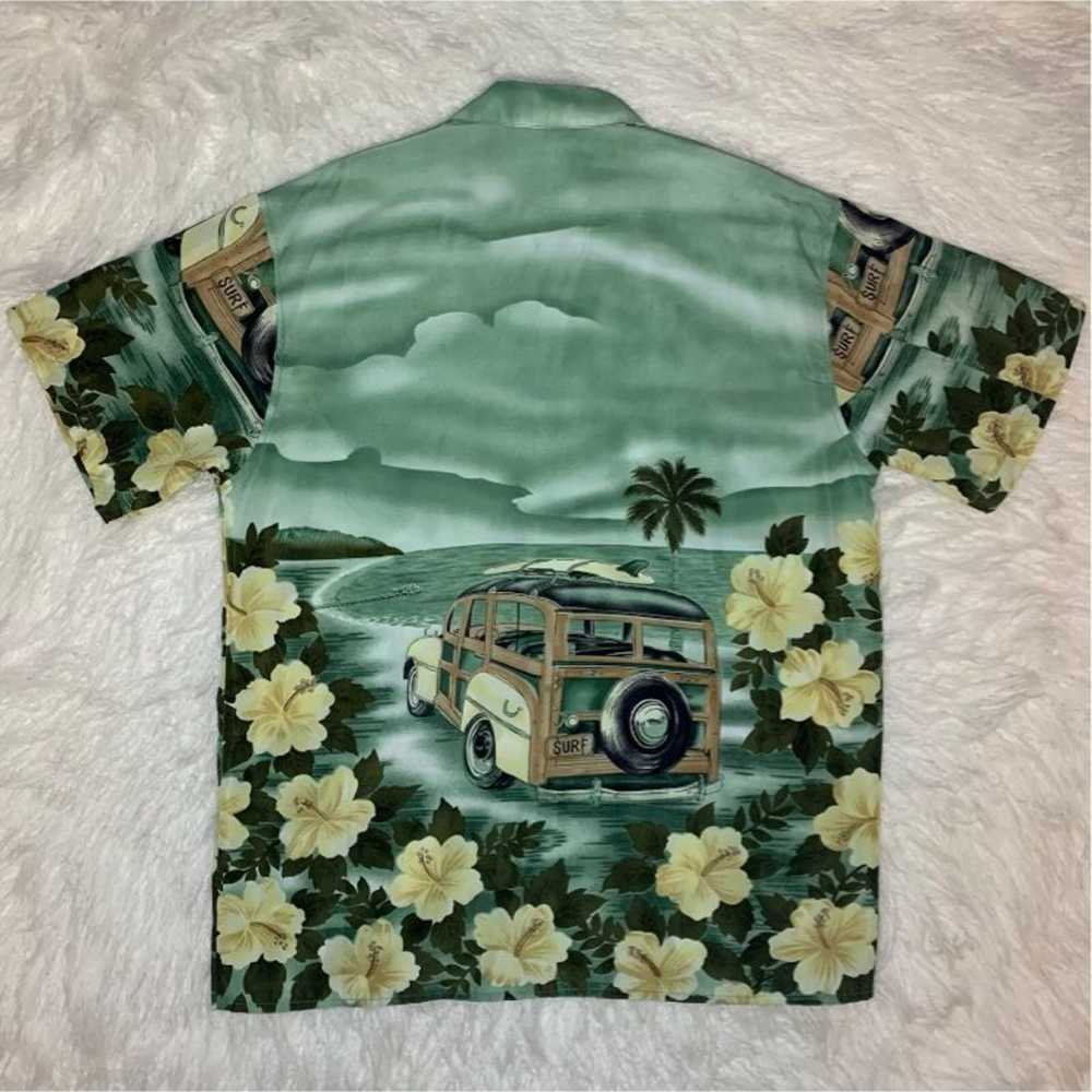 Vintage Big Brother Hawaiian Floral SS Men’s Butt… - image 5