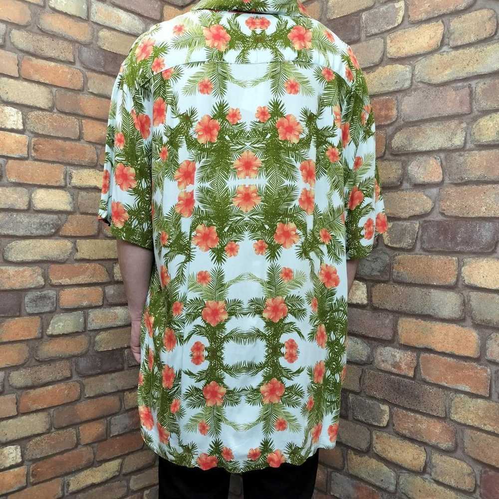 【David Taylor】OLD Rayon All-Over Print Aloha Shir… - image 4