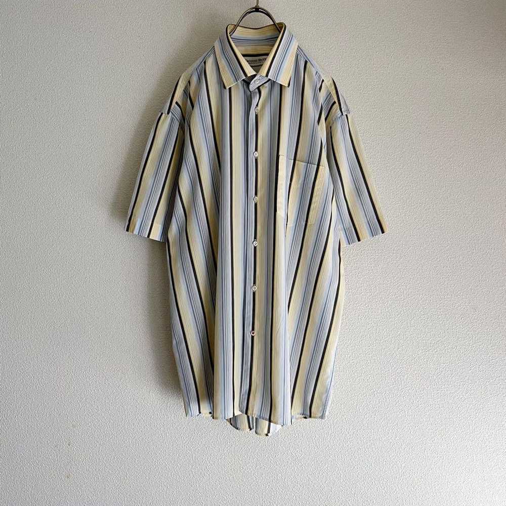 Vintage "JACQUES BRITT" Striped Short Sleeve Shirt - image 2