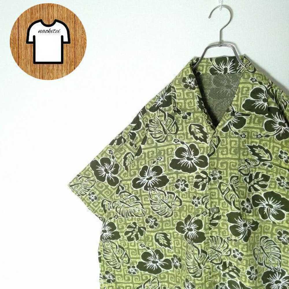 【PStone Aloha Shirt Open Collar Overseas Big Size… - image 1