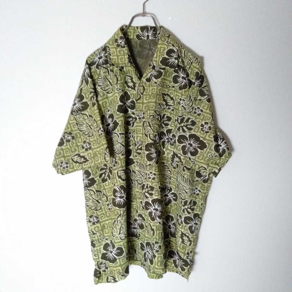 【PStone Aloha Shirt Open Collar Overseas Big Size… - image 4