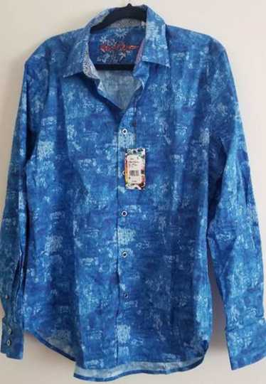 Robert Graham Blue Geometric pattern