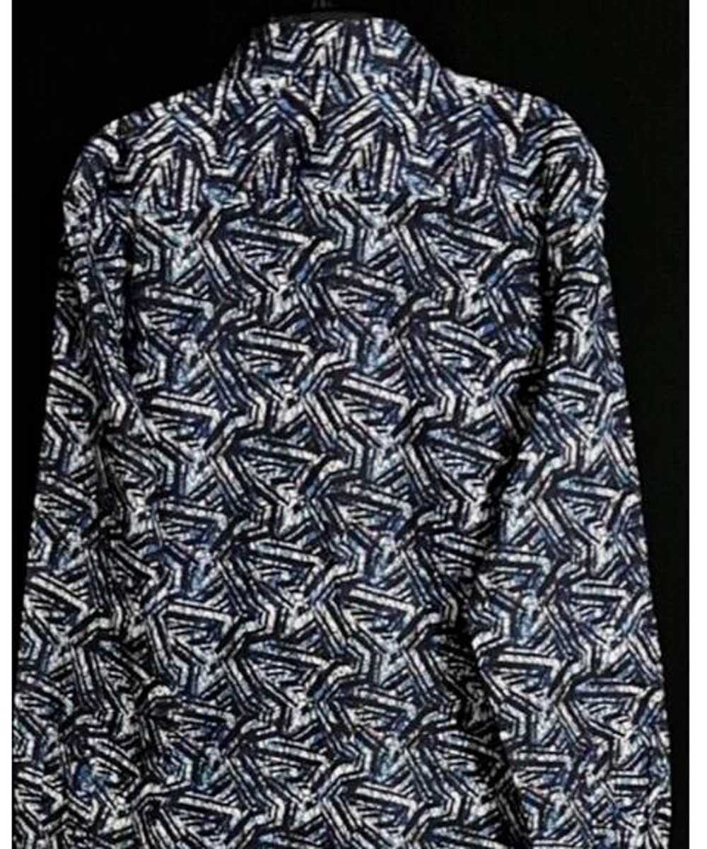 Robert Graham Blue Black Purple Geometric SIze 2XL - image 5