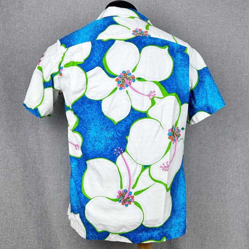 Vintage 60’s Barkcloth Men’s Hawaiian Shirt - image 2