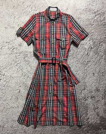 Burberry × Vintage Burberrys of London Plaid Dres… - image 1