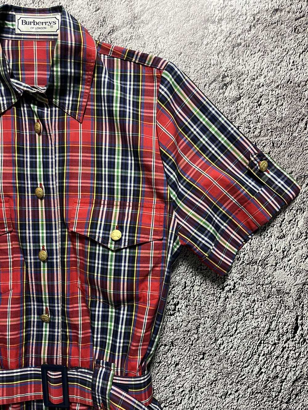 Burberry × Vintage Burberrys of London Plaid Dres… - image 3