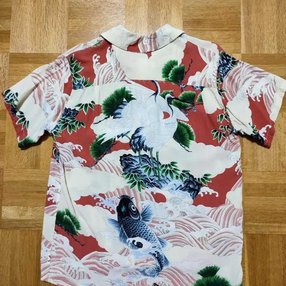 Houston aloha shirt with Japanese pattern of carp… - image 2