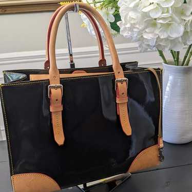 Dooney and Bourke Black Patent Leather Purse Handb