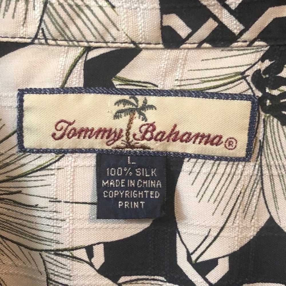 Vintage Tommy Bahama 100% Silk Button Up Short Sl… - image 5