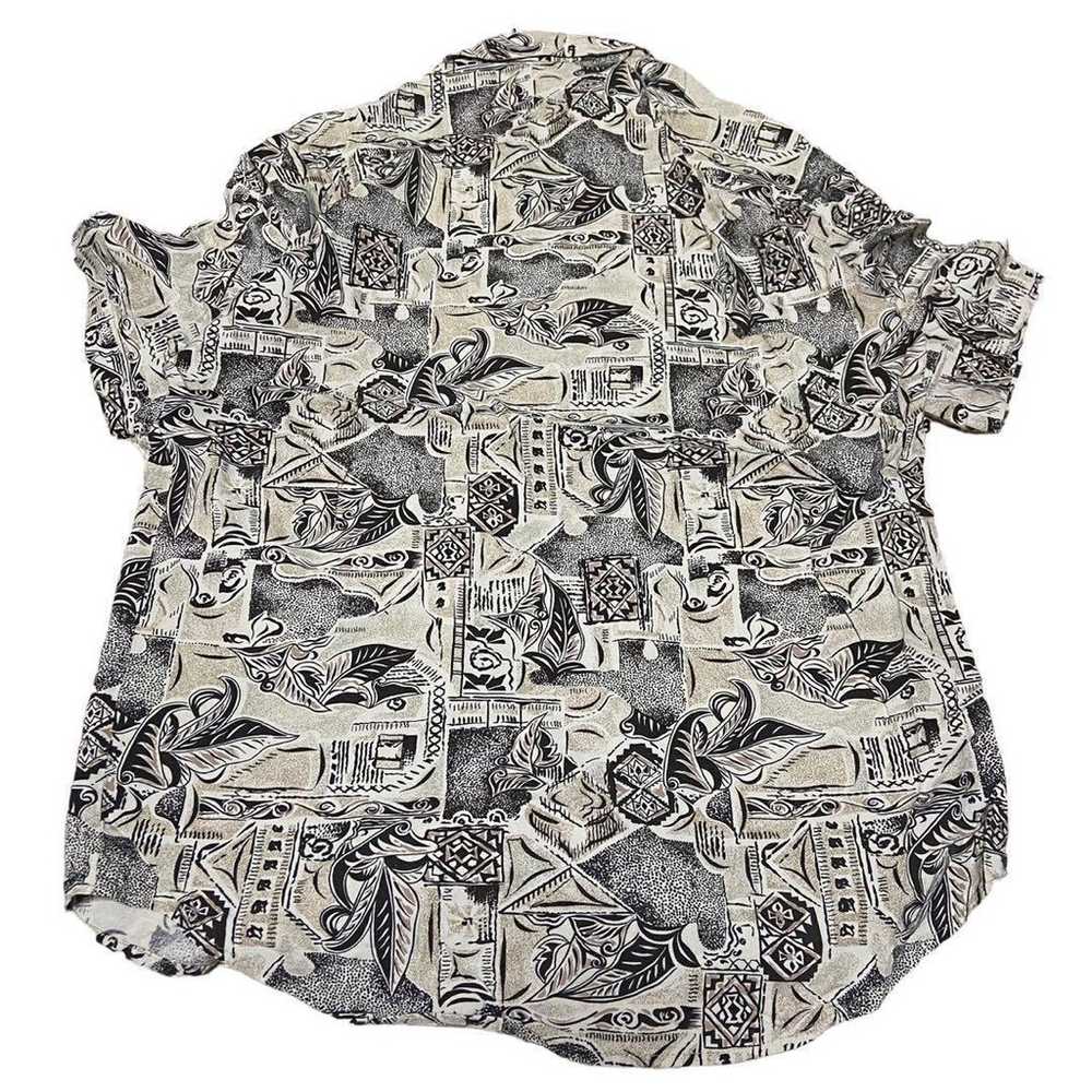 Aloha Shirt, short sleeves, all-over pattern, ope… - image 2