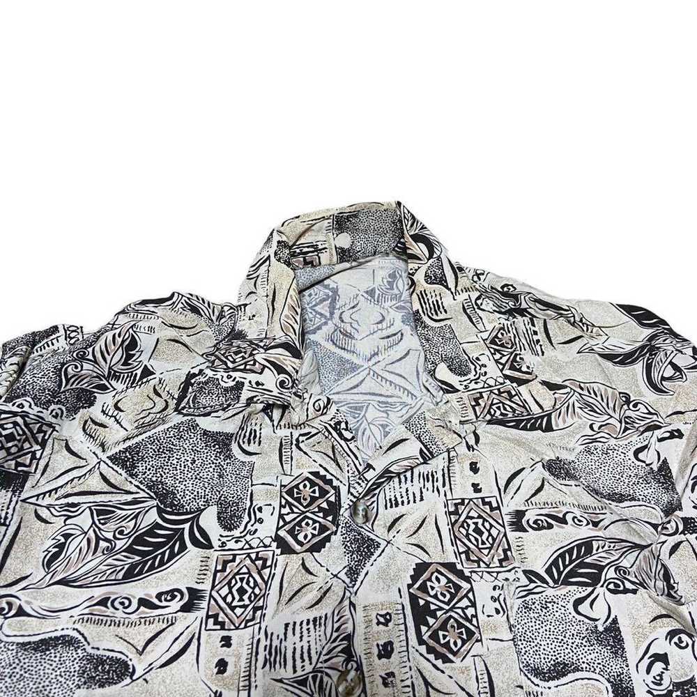 Aloha Shirt, short sleeves, all-over pattern, ope… - image 3