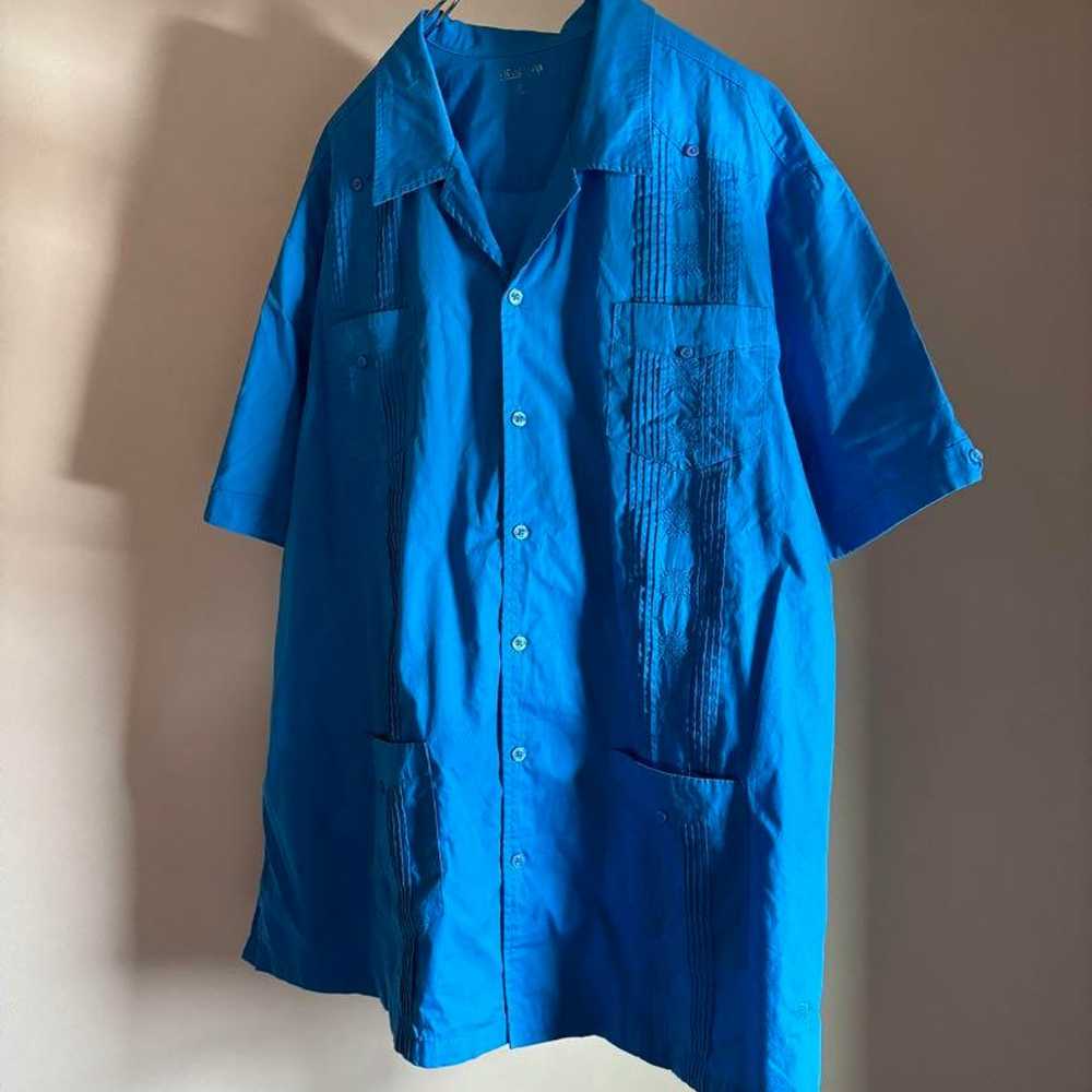 Vintage 90s king size Cuban shirt - image 1