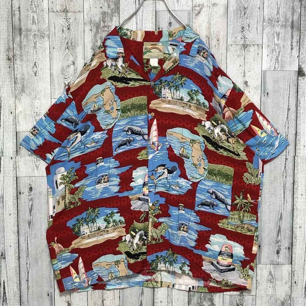 【Made in Hawaii】Resort patterned rayon 3XL equiva… - image 12