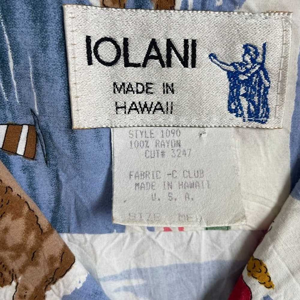 IOLANI VINTAGE HAWAIIAN SHIRT GOLF COURSE SHORT S… - image 5