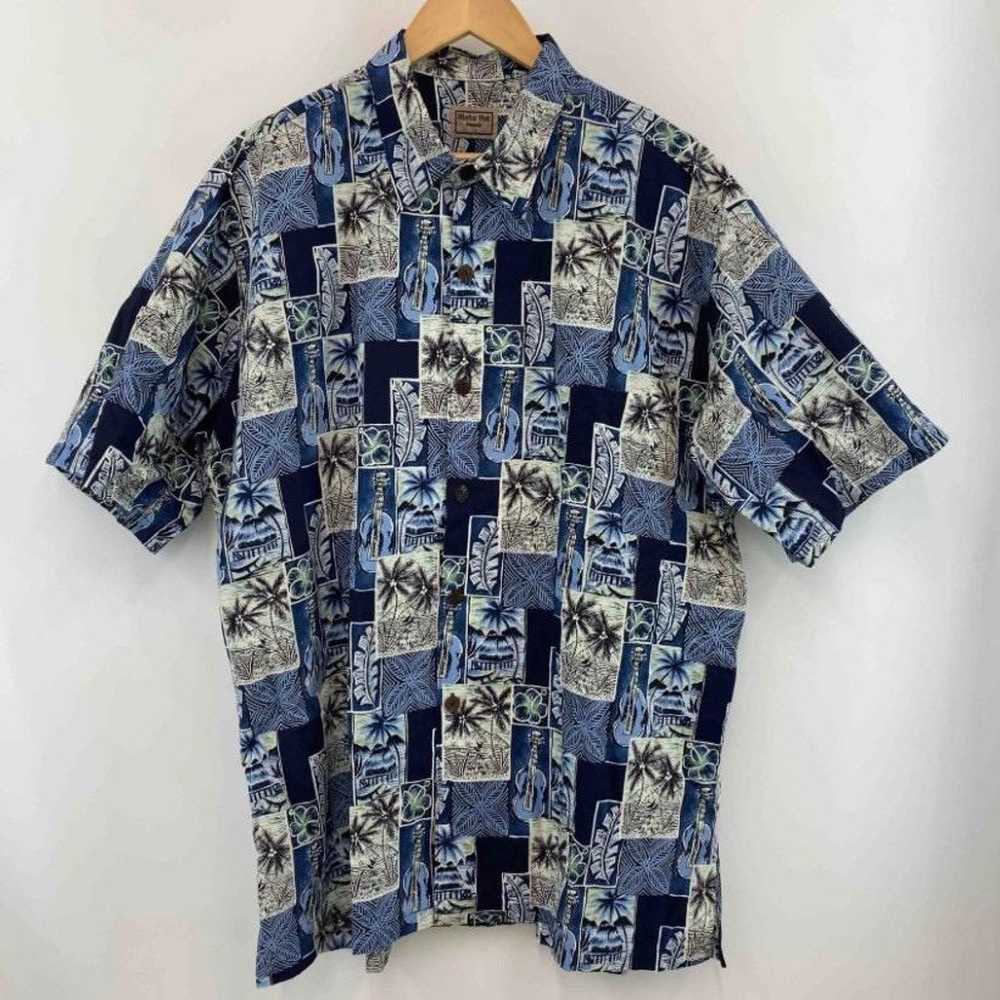 Aloha hut vintage 80s 90s Aloha shirt 2XL short s… - image 1