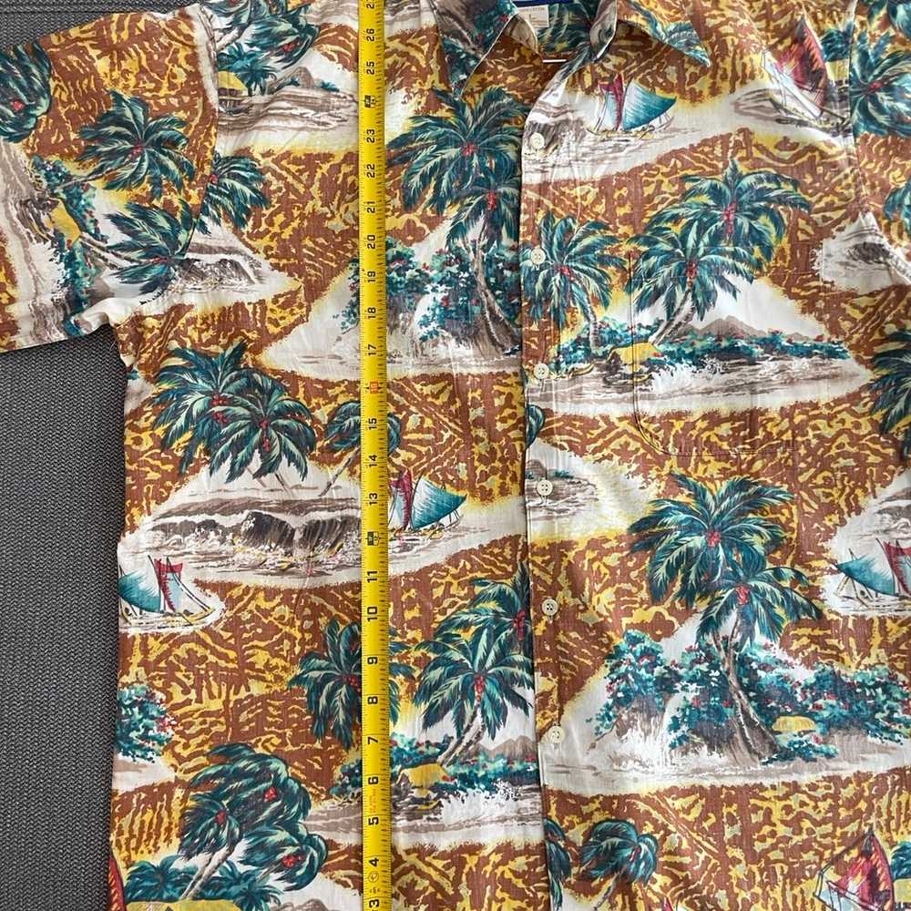 Vintage Men’s Hawaiian Shirt Phil Edwards By Reyn… - image 8