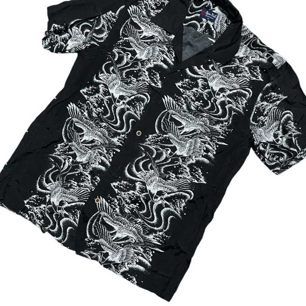 Open Ditch Rayon Aloha Shirt in Japanese Pattern … - image 1