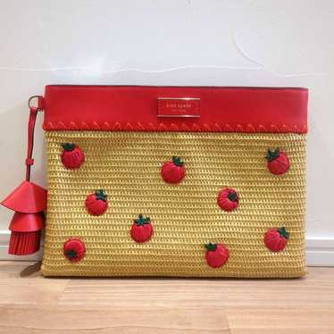 【Unused Class】kate spade Clutch Bag with Tomato Em