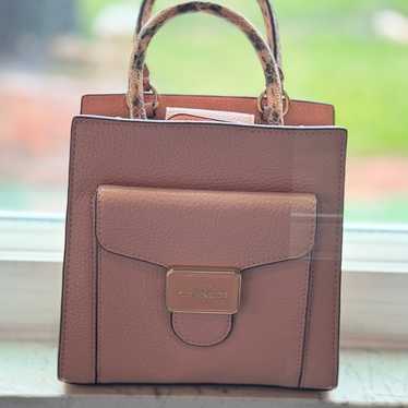 Coach mini pepper pink cross body