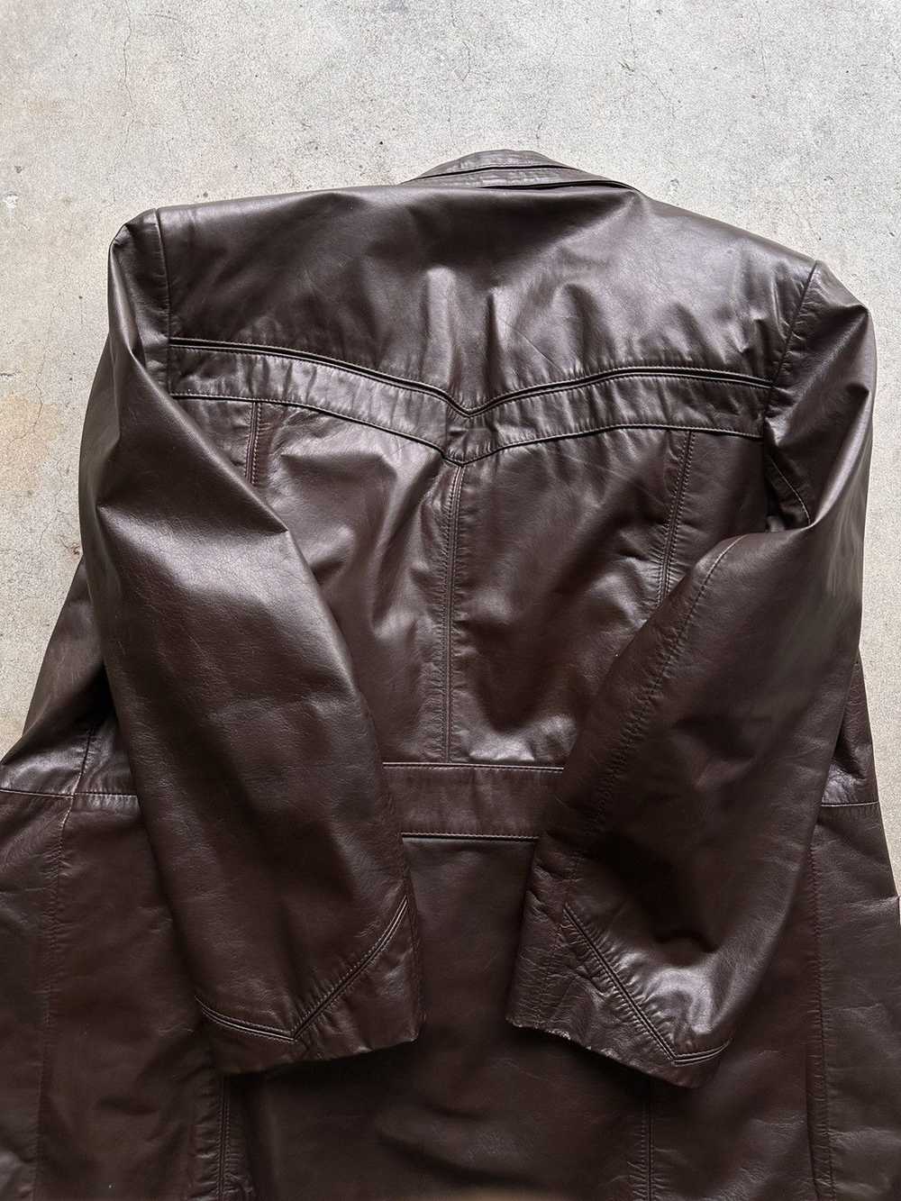 Vintage vintage Dark brown Leather Jacket by Harb… - image 2