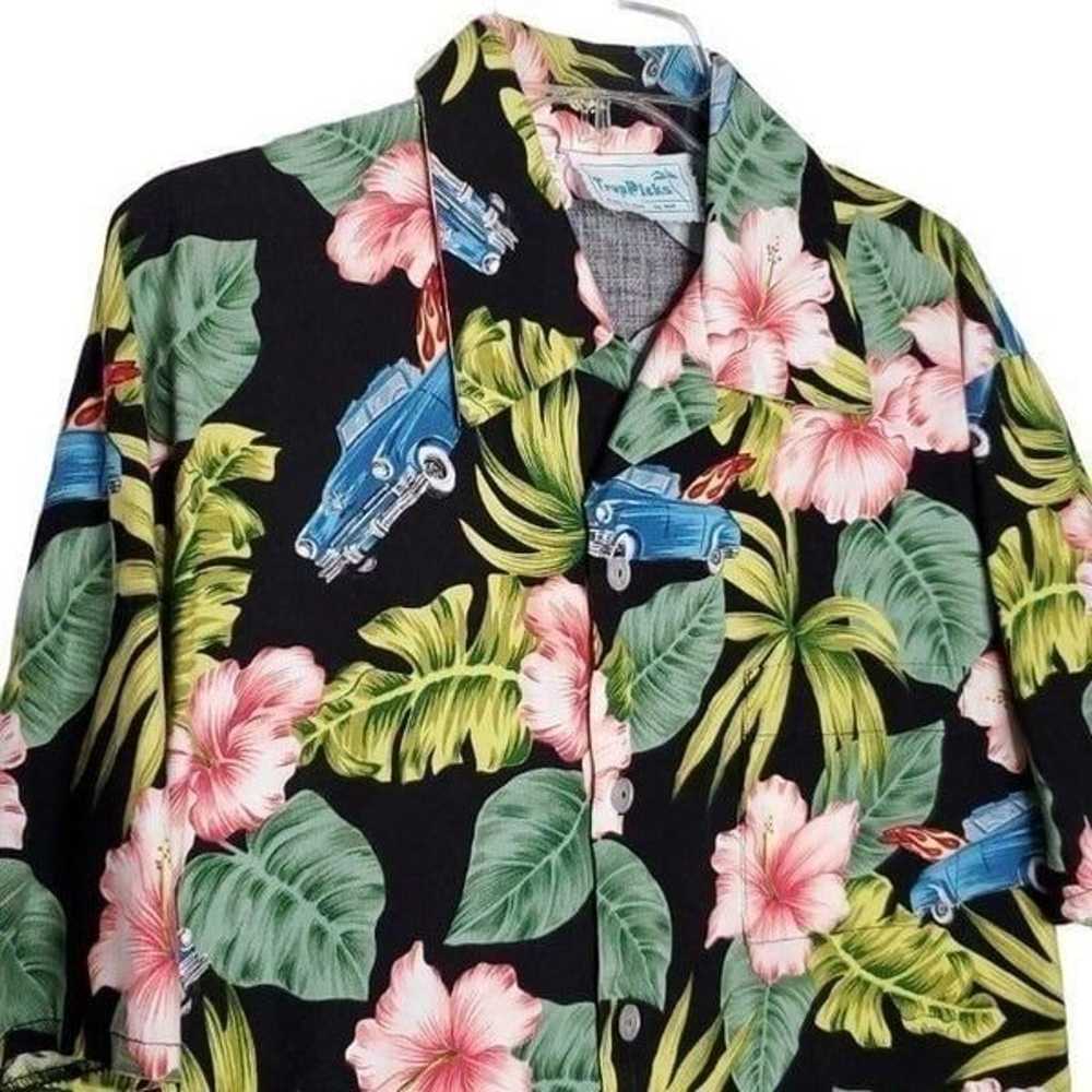 Vintage Hawaiian Button Down Shirt Convertible Ca… - image 2