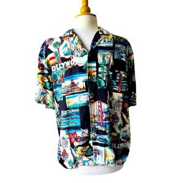 Vintage Paradise Found Hollywood Hawaiian Shirt - 