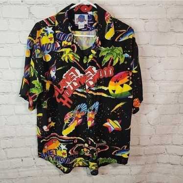 Men's Vintage Planet Hollywood Hawaiian shirt, si… - image 1