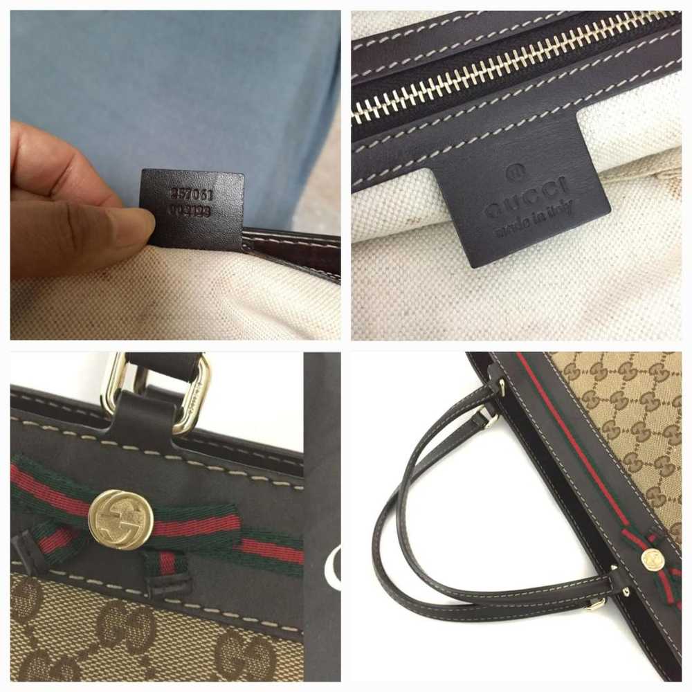 Gucci Diana cloth satchel - image 2