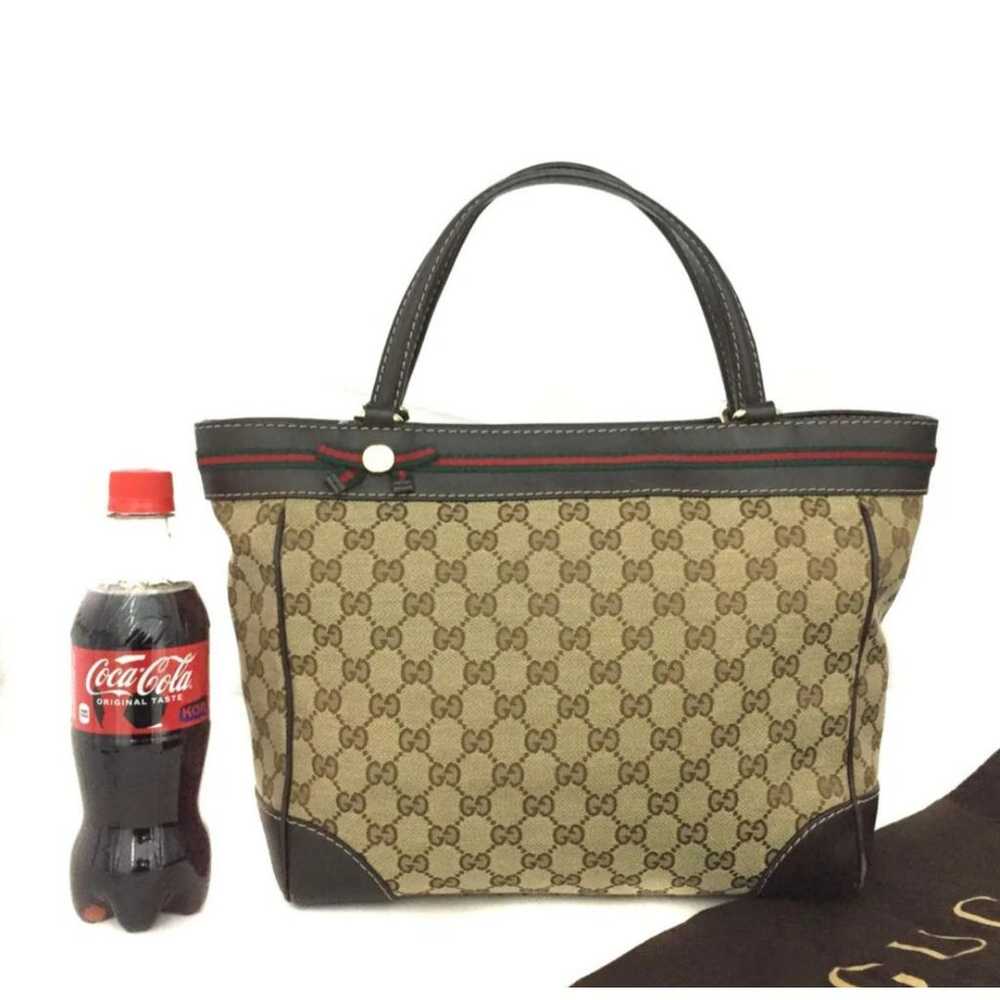 Gucci Diana cloth satchel - image 5