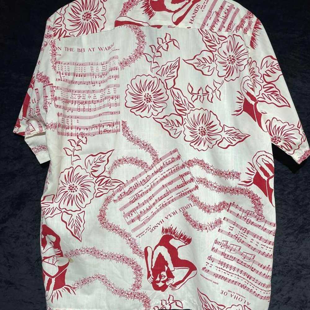 80s vintage aloha shirt with Hawaiian musical not… - image 6