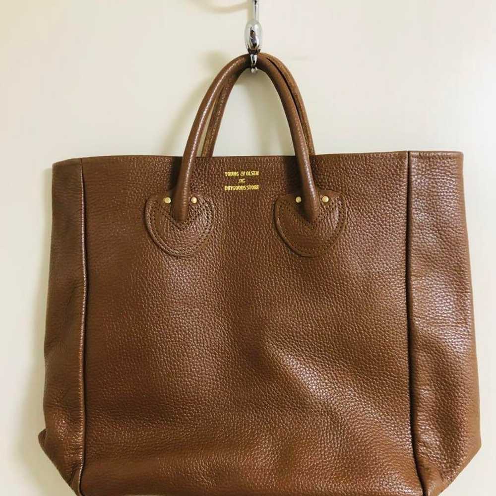 YOUNG & OLSEN Tote Bag Brown Excellent Condition - image 1