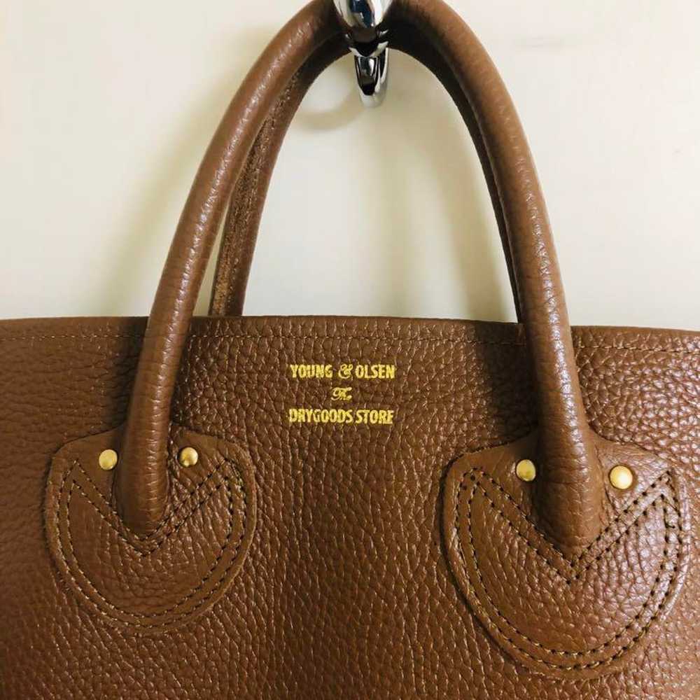 YOUNG & OLSEN Tote Bag Brown Excellent Condition - image 3