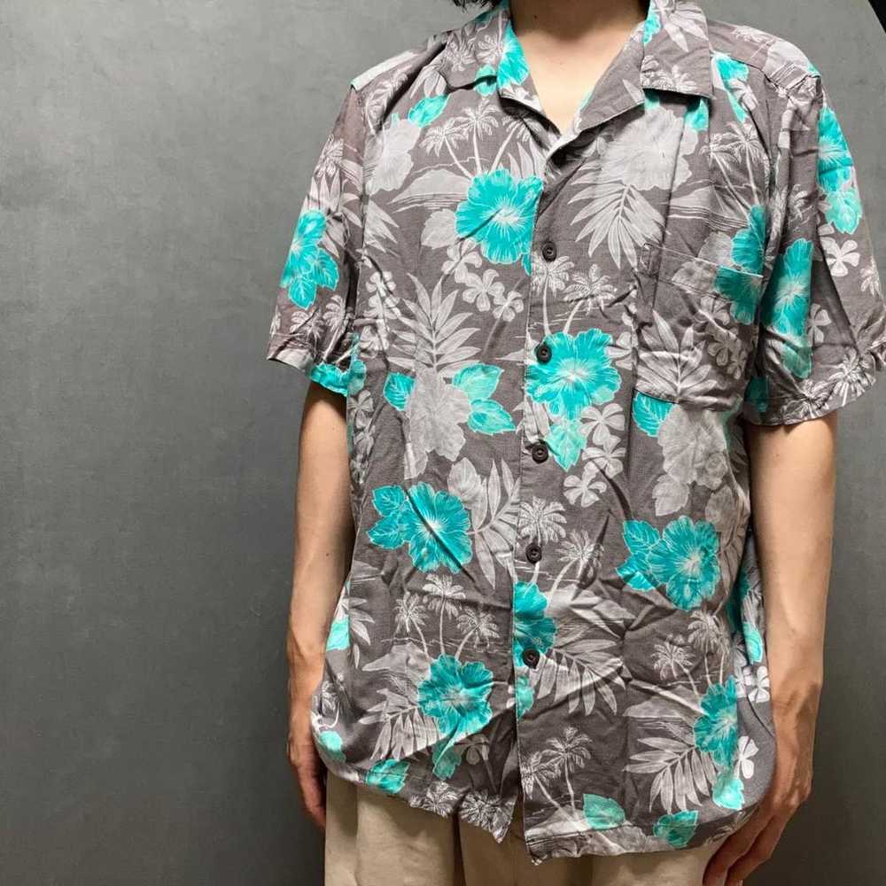 [Aloha shirt open collar all-over print vintage f… - image 11