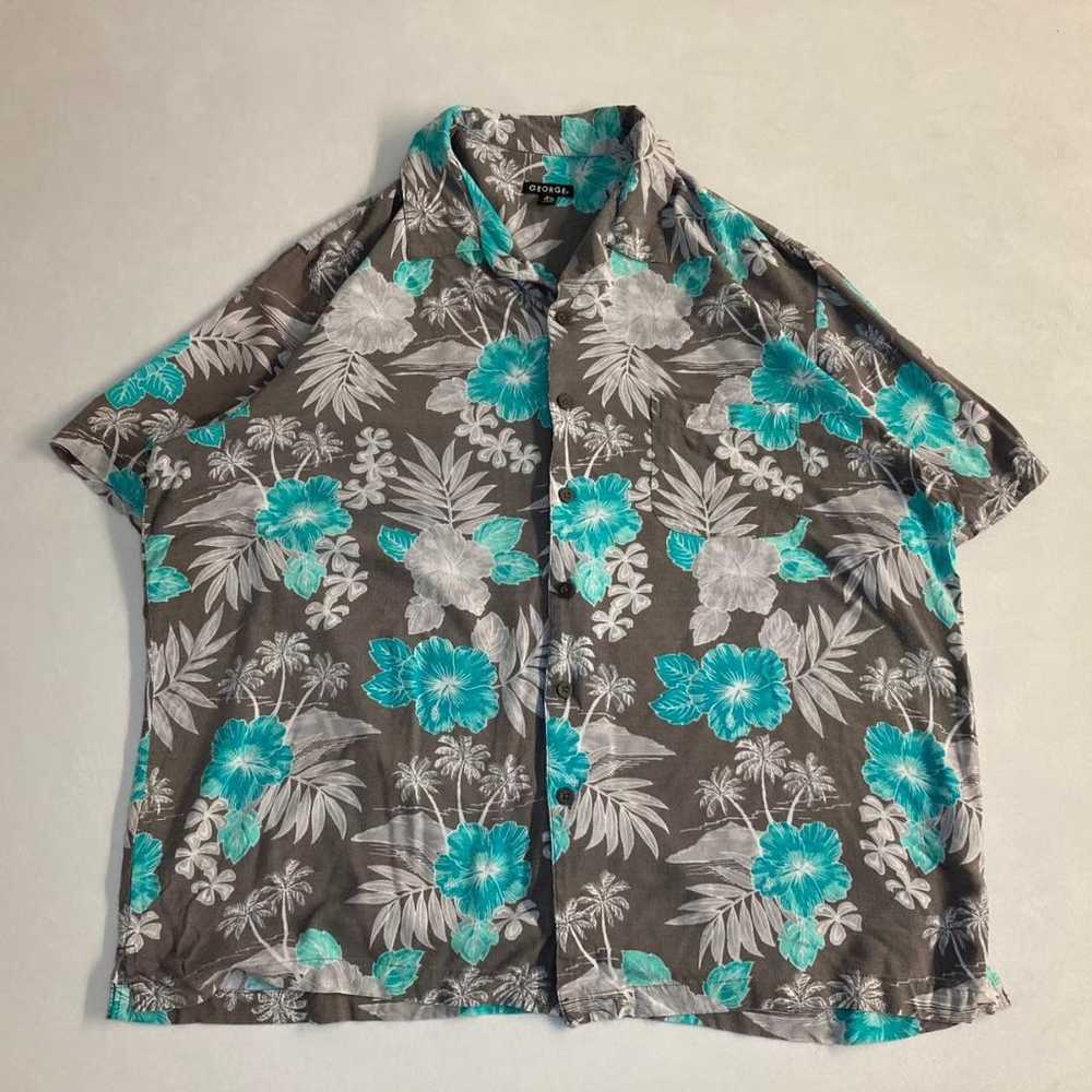 [Aloha shirt open collar all-over print vintage f… - image 2