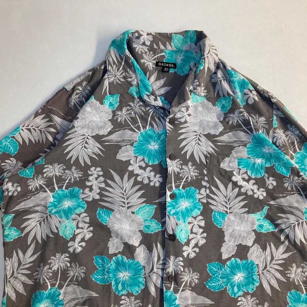 [Aloha shirt open collar all-over print vintage f… - image 4