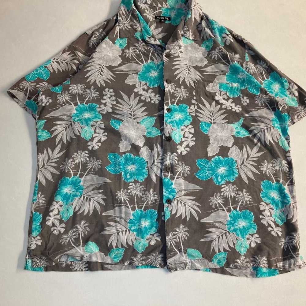 [Aloha shirt open collar all-over print vintage f… - image 5