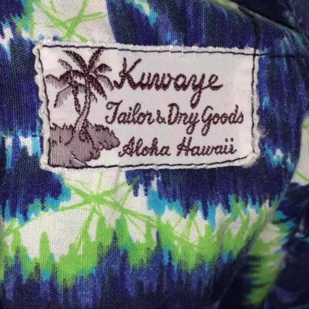 VTG Kuwaye Tailor Hawaiian Aloha Shirt L - image 5