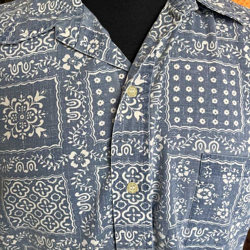 Vintage Reyn Spooner Men's Medium Blue 50th Anniv… - image 5