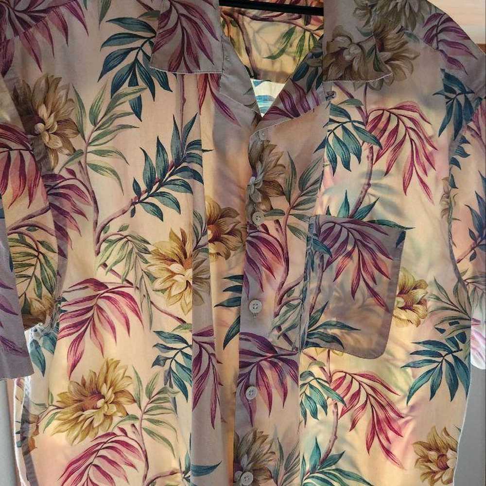 J.CREW Jake Crew Floral Hawaiian Shirt Size L - image 1