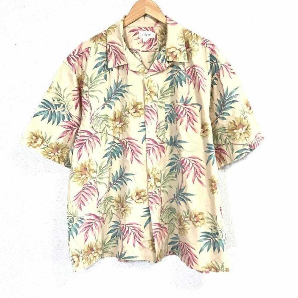 J.CREW Jake Crew Floral Hawaiian Shirt Size L - image 3