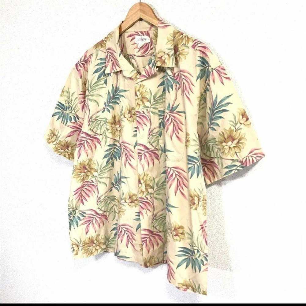 J.CREW Jake Crew Floral Hawaiian Shirt Size L - image 5