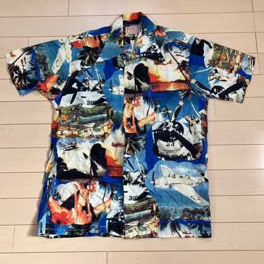 8.8 REAL McCOY Real McCoy Aloha Shirt Fighter Pat… - image 1