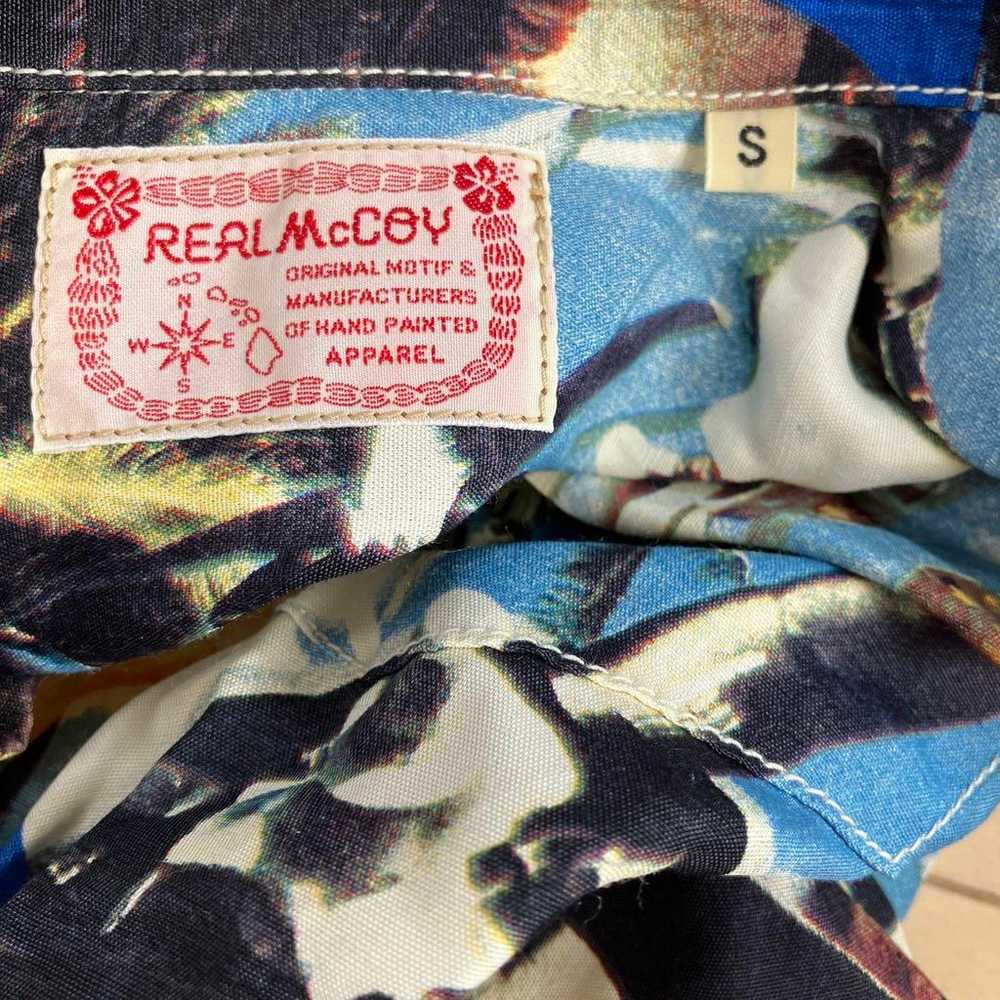 8.8 REAL McCOY Real McCoy Aloha Shirt Fighter Pat… - image 5