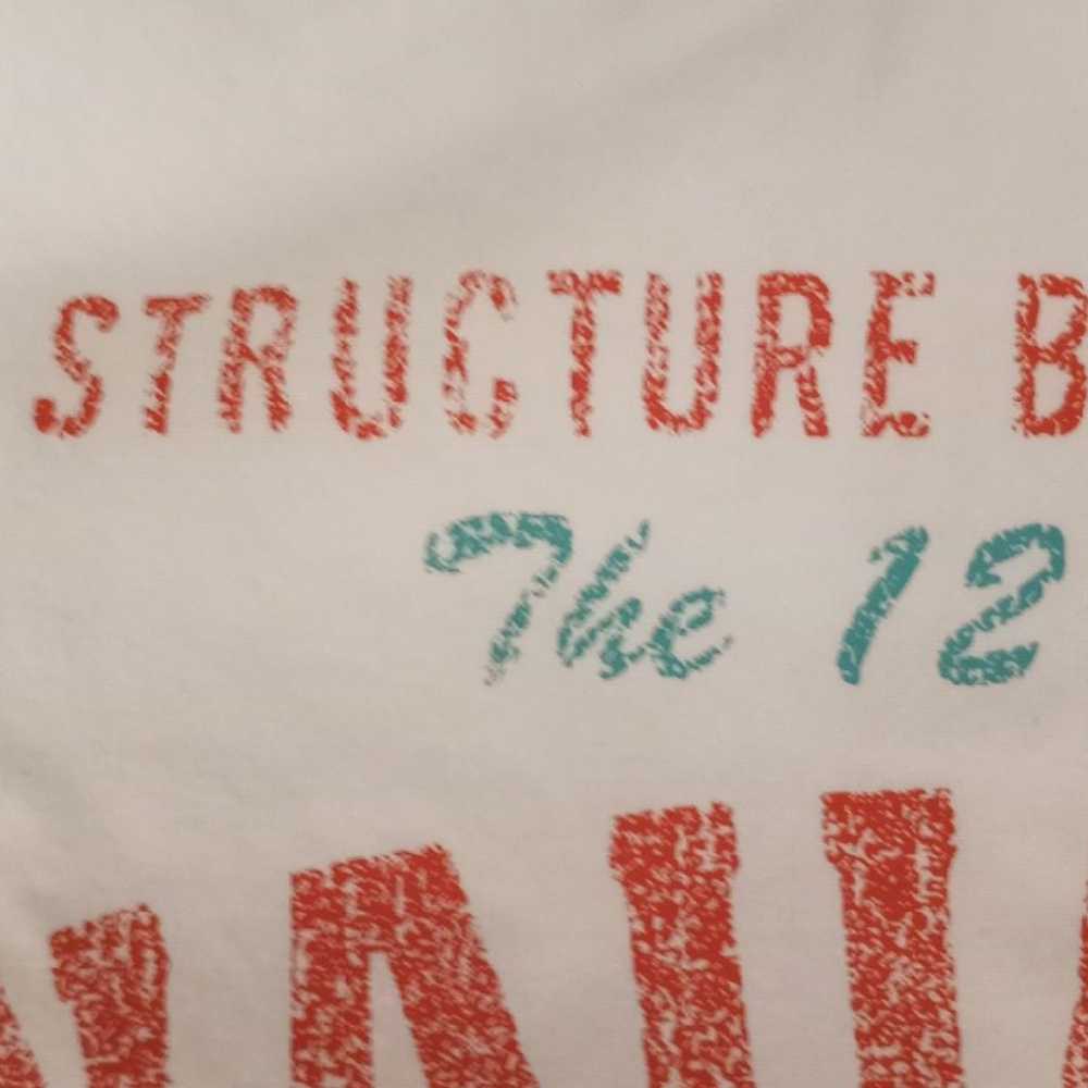 STRUCTURE MENS HAWAIIAN TEE LARGE - image 3