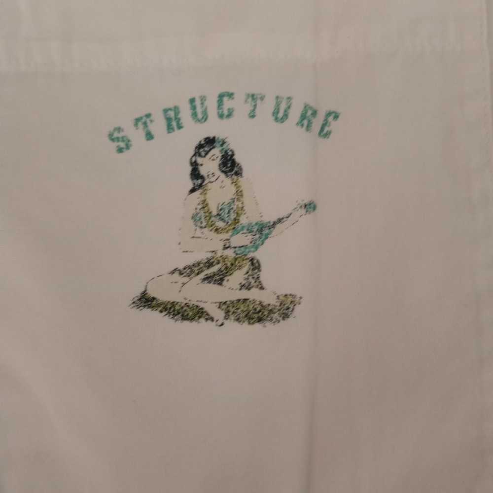 STRUCTURE MENS HAWAIIAN TEE LARGE - image 5